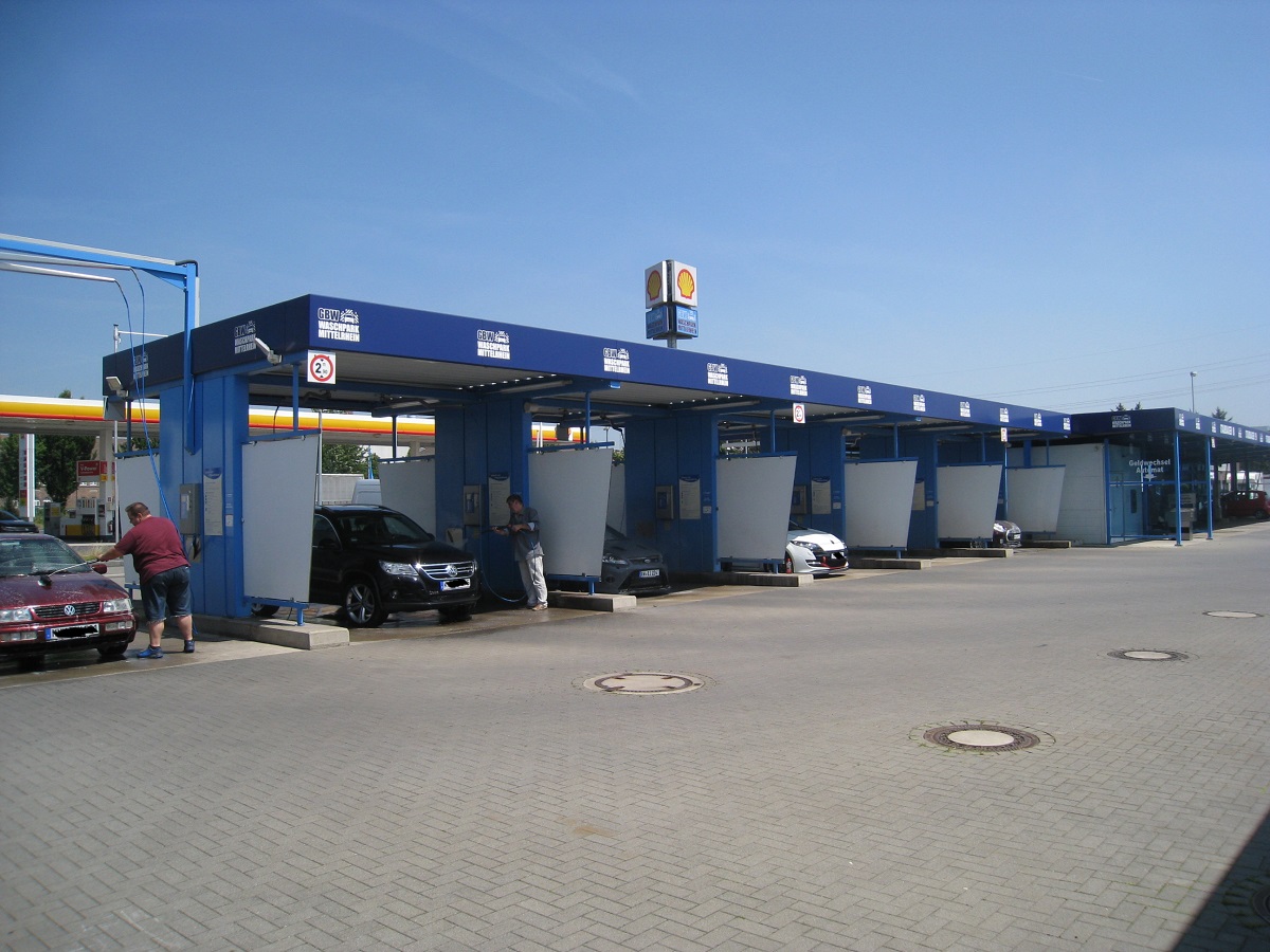 SB-Waschplätze im GBW Waschpark Mittelrhein