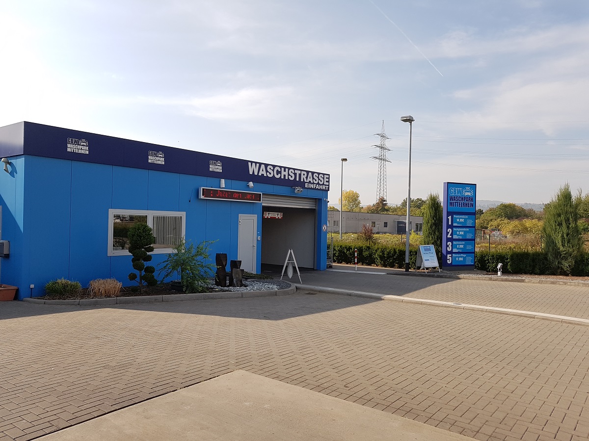 GBW Waschpark Anlage mit Servicebereichen